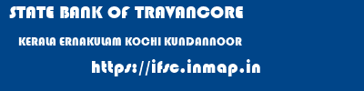 STATE BANK OF TRAVANCORE  KERALA ERNAKULAM KOCHI KUNDANNOOR  ifsc code